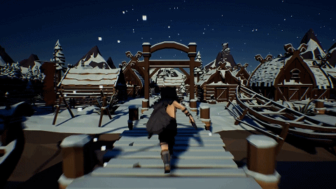 雪地战斗演示动画